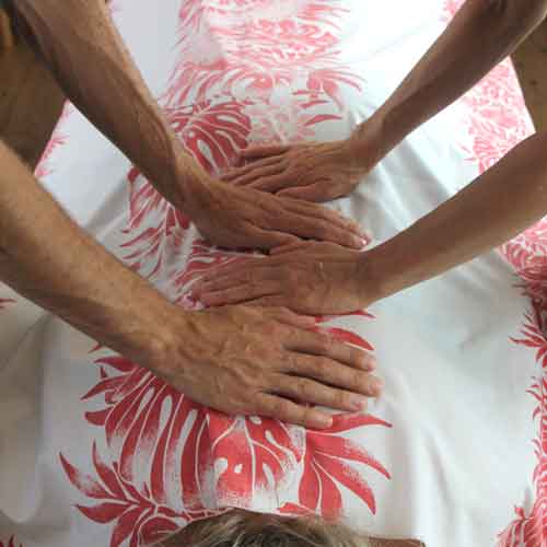 Vierhandige Lomilomi-massage